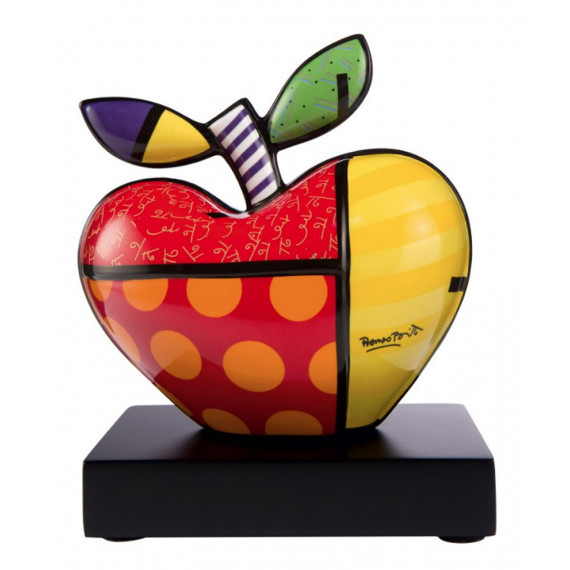 The Apple -sculpture-romero-britto