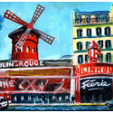 Peinture, féérie au Moulin Rouge