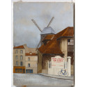 Le Moulin de la Galette à Montmartre -andre-renoux-peinting-oil