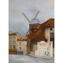 Le Moulin de la Galette à Montmartre -andre-renoux-peinting-oil