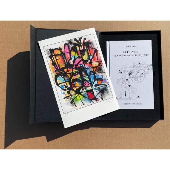 BOX - NEBAY - 1 Digigraphy and 1 Book  Le pouvoir transformateur de l'art Xavier Pavie