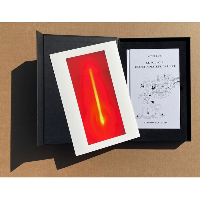 BOX - ERIC MICHEL - 1 Digigraphy and 1 Book  Le pouvoir transformateur de l'art Xavier Pavie